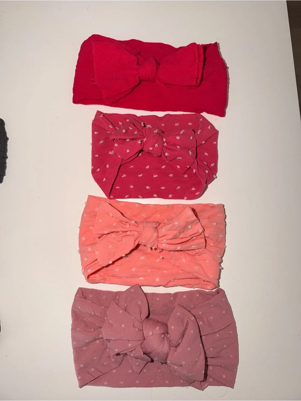 Kids Bow Headband Set - Pink, Coral, Rose, Hot Pink